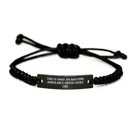 Funny Ambulance Driver Gifts from Men to Ambulance Driver Heroes Rope Bracelet This Is What An Awesome Ambulance Driver Looks Like - The Buy Boom