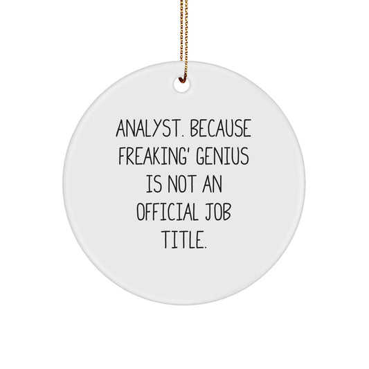 Funny Analyst Circle Ornament Gifts from Friends for Christmas Unique Presents - The Buy Boom