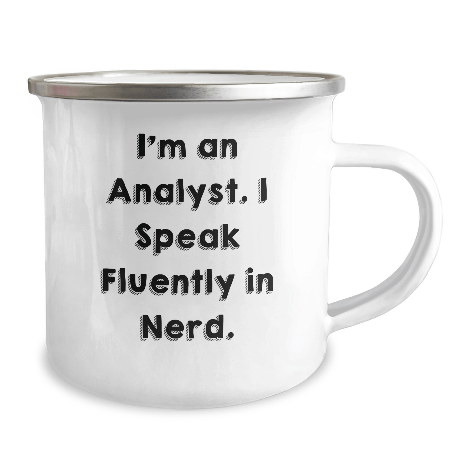 Funny Analyst Mug for Mom – I Speak Fluently in Genius – 12 oz - The Buy Boom