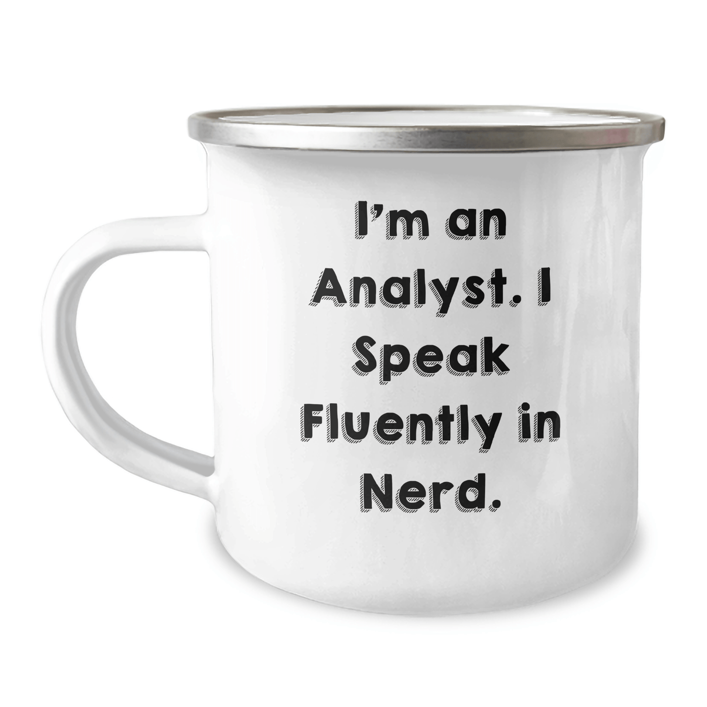 Funny Analyst Mug for Mom – I Speak Fluently in Genius – 12 oz - The Buy Boom