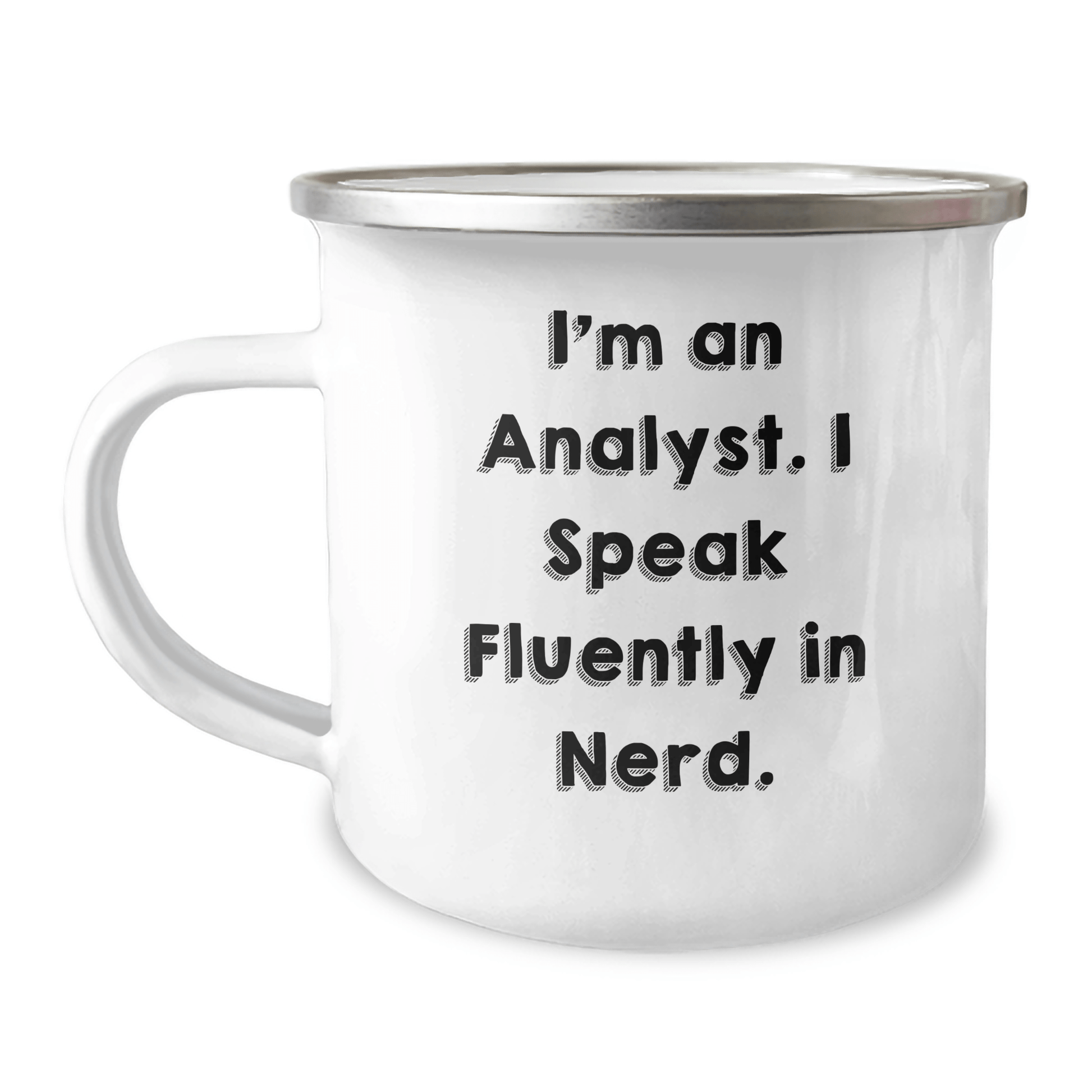 Funny Analyst Mug for Mom – I Speak Fluently in Genius – 12 oz - The Buy Boom