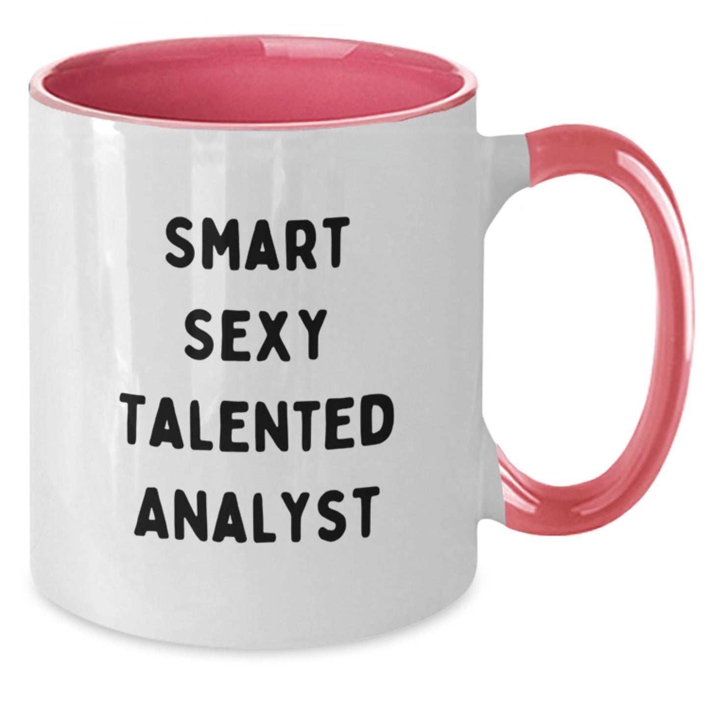 Funny Analyst Quote Two Tone Coffee Mug Gift for Him or Her Birthday, Gifts from Friends or Family, Unique Present for Coworkers, 11oz Ceramic Mug - The Buy Boom
