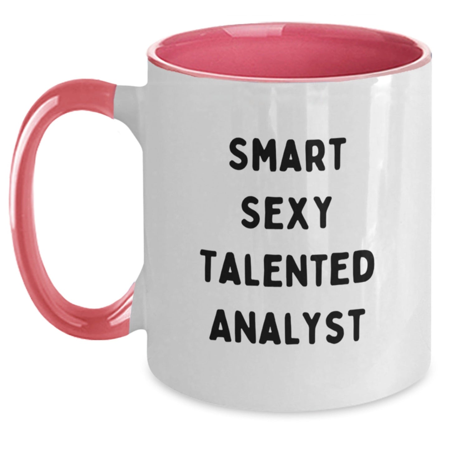 Funny Analyst Quote Two Tone Coffee Mug Gift for Him or Her Birthday, Gifts from Friends or Family, Unique Present for Coworkers, 11oz Ceramic Mug - The Buy Boom