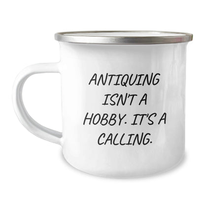 Funny Antiquing Christmas Unique Gifts from Friends - Camping Mug with Inspirational Quote - The Buy Boom