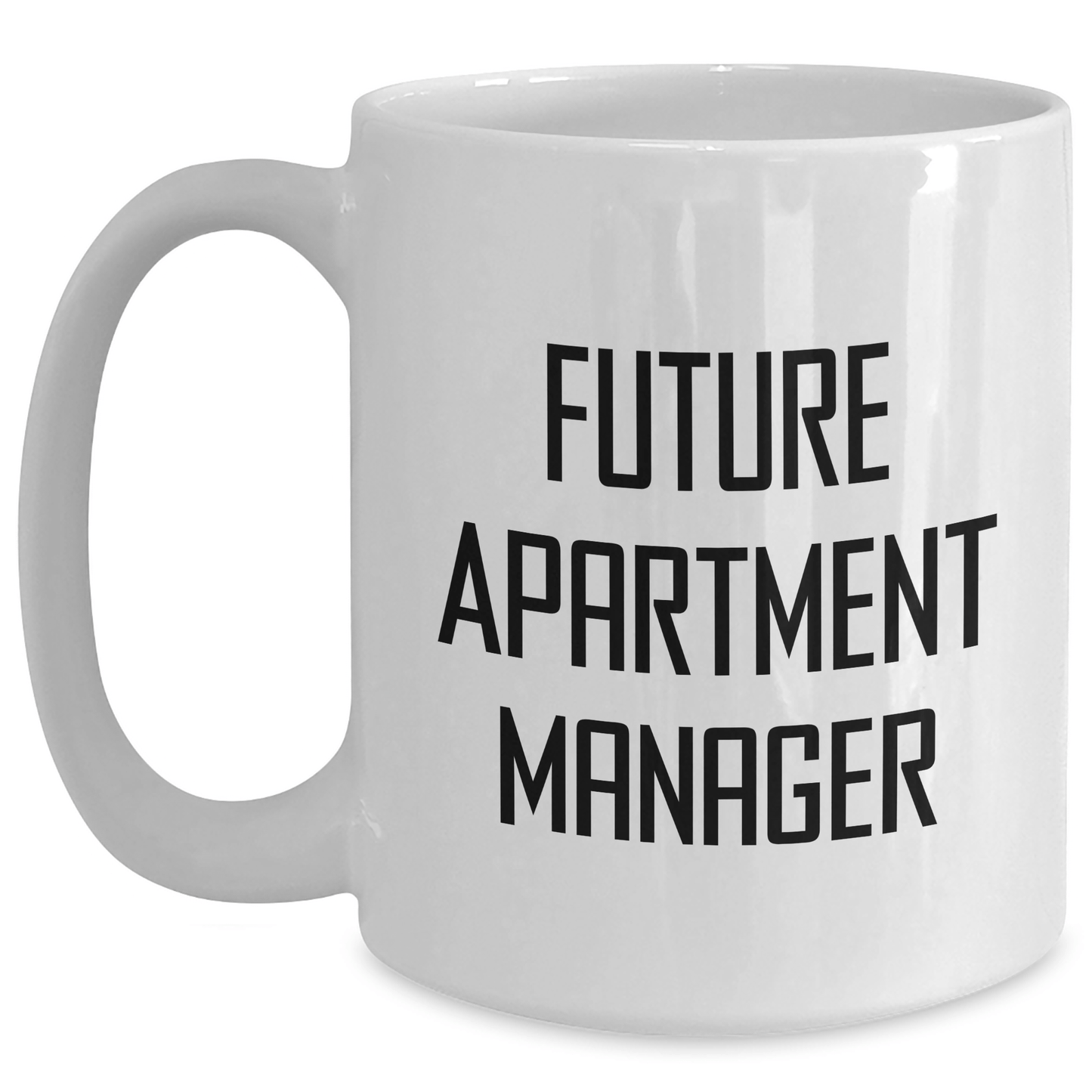 Funny Apartment Manager Gifts from Friends for Future Apartment Manager Graduation Unique White Coffee Mug - The Buy Boom