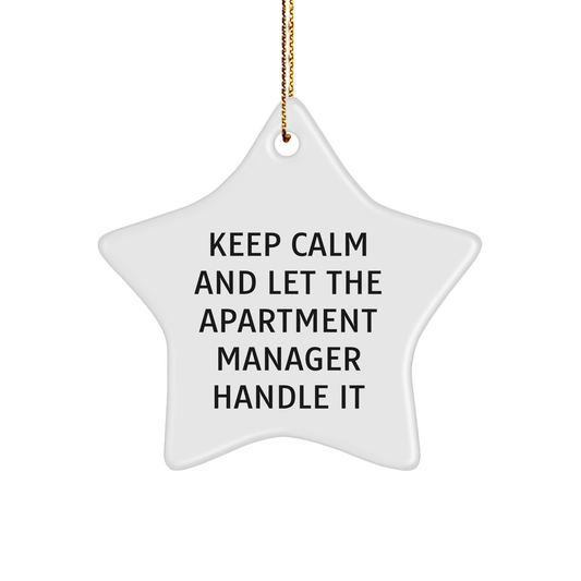 Funny Apartment Manager Star Ornament – Gift for Any Occasion - The Buy Boom