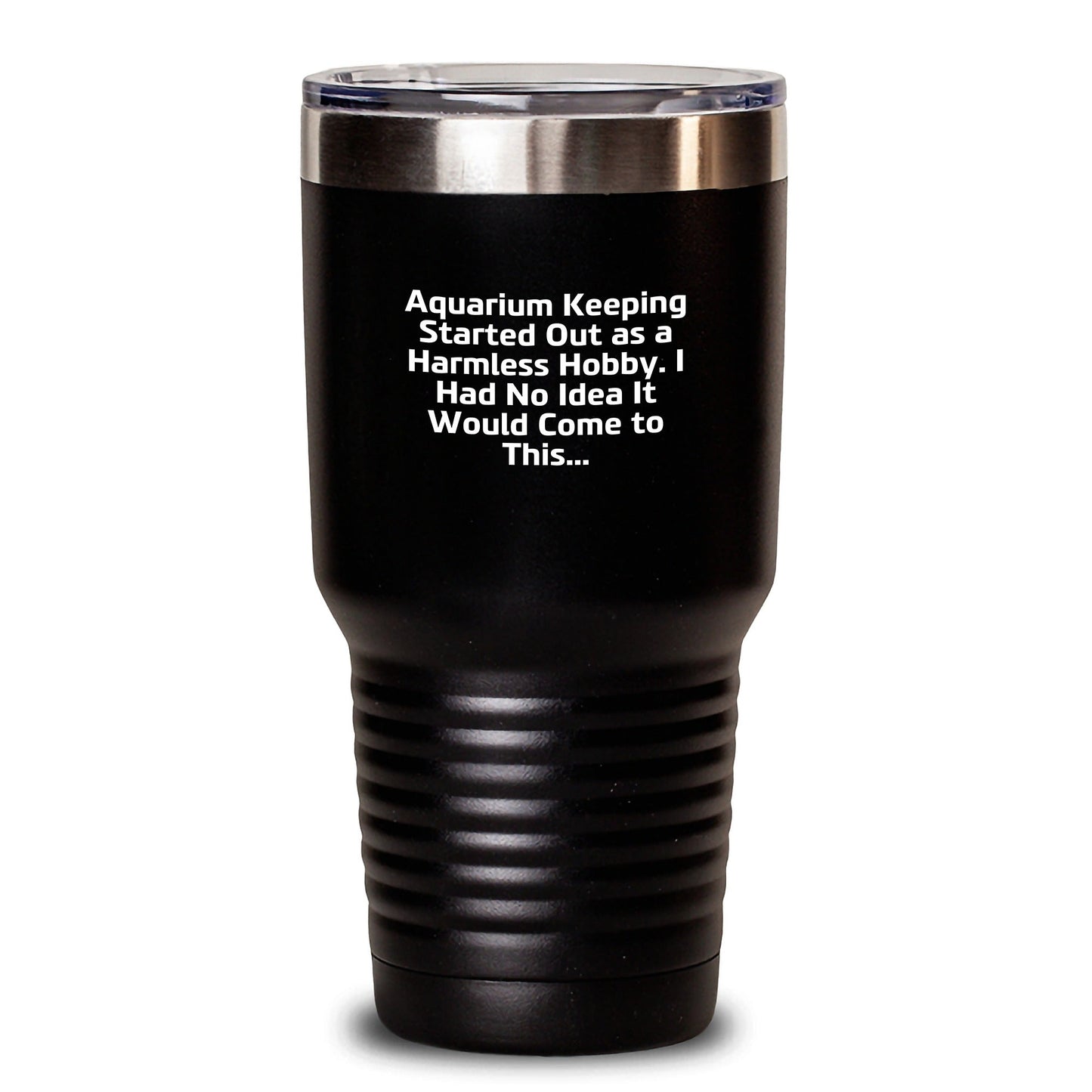 Funny Aquarium Keeping Gifts for Women, Men, or Friends - 'Harmless Hobby' Quote Tumbler, Keeps Hot/Cold Drinks - 20oz or 30oz Capacity Stainless Steel Tumbler for Christmas Unique Gifts - The Buy Boom