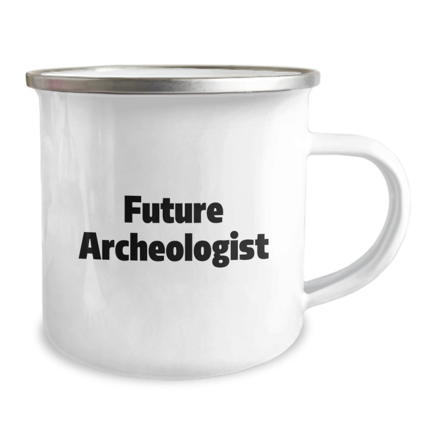 Funny Archeologist Gifts for Friends - Future Archeologist Camping Mug, Unique Christmas Unique Gifts from Men, Archeologist Enthusiast Mug, Stainless Steel with Enamel Finish - The Buy Boom