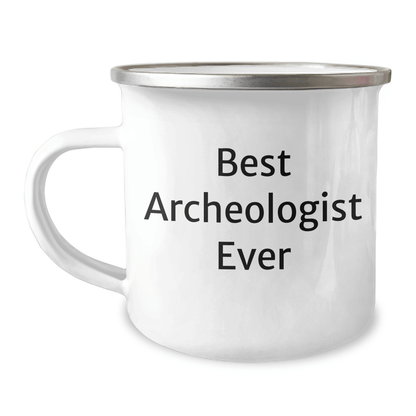 Funny Archeologist Gifts for Men, 'Best Archeologist Ever' Camping Mug, Perfect for Father's Day Unique Gifts from Family or Friends - The Buy Boom