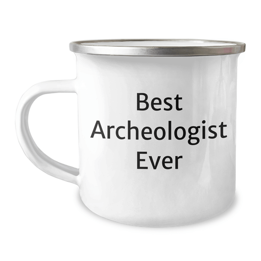 Funny Archeologist Gifts for Men, 'Best Archeologist Ever' Camping Mug, Perfect for Father's Day Unique Gifts from Family or Friends - The Buy Boom