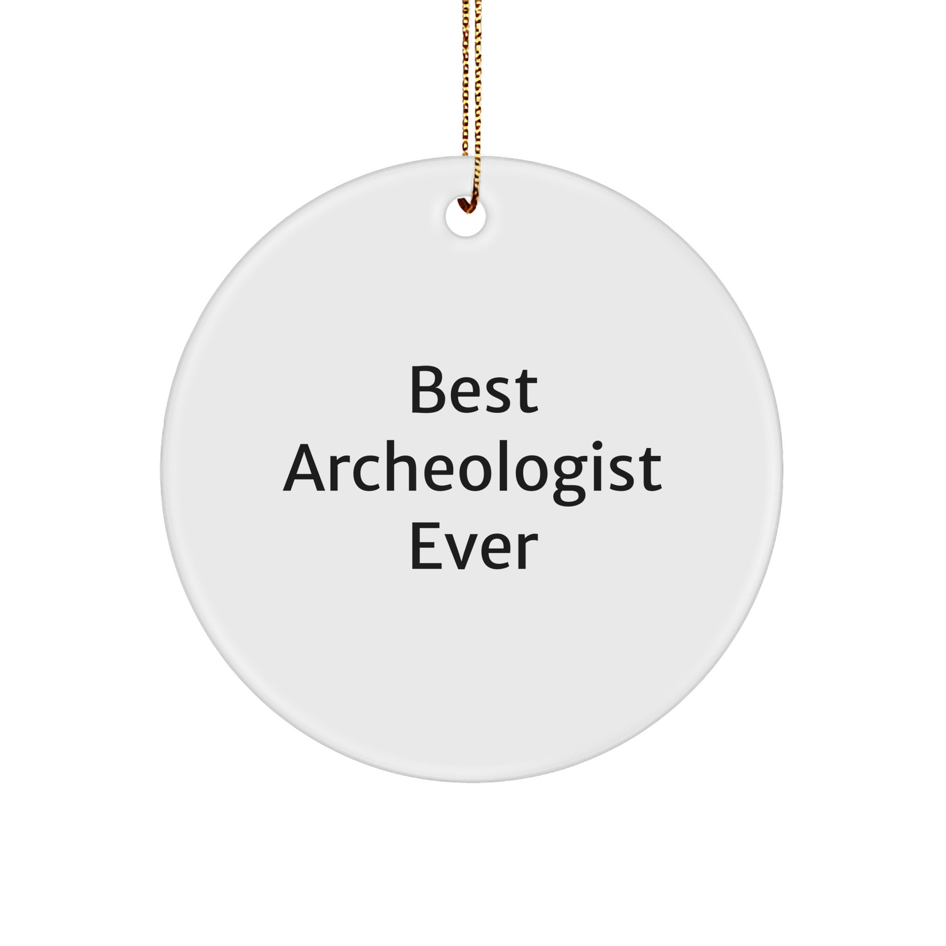 Funny Archeologist Gifts for Men - Best Archeologist Ever Circle Ornament for Christmas, Gifts from Friends to Family - The Buy Boom