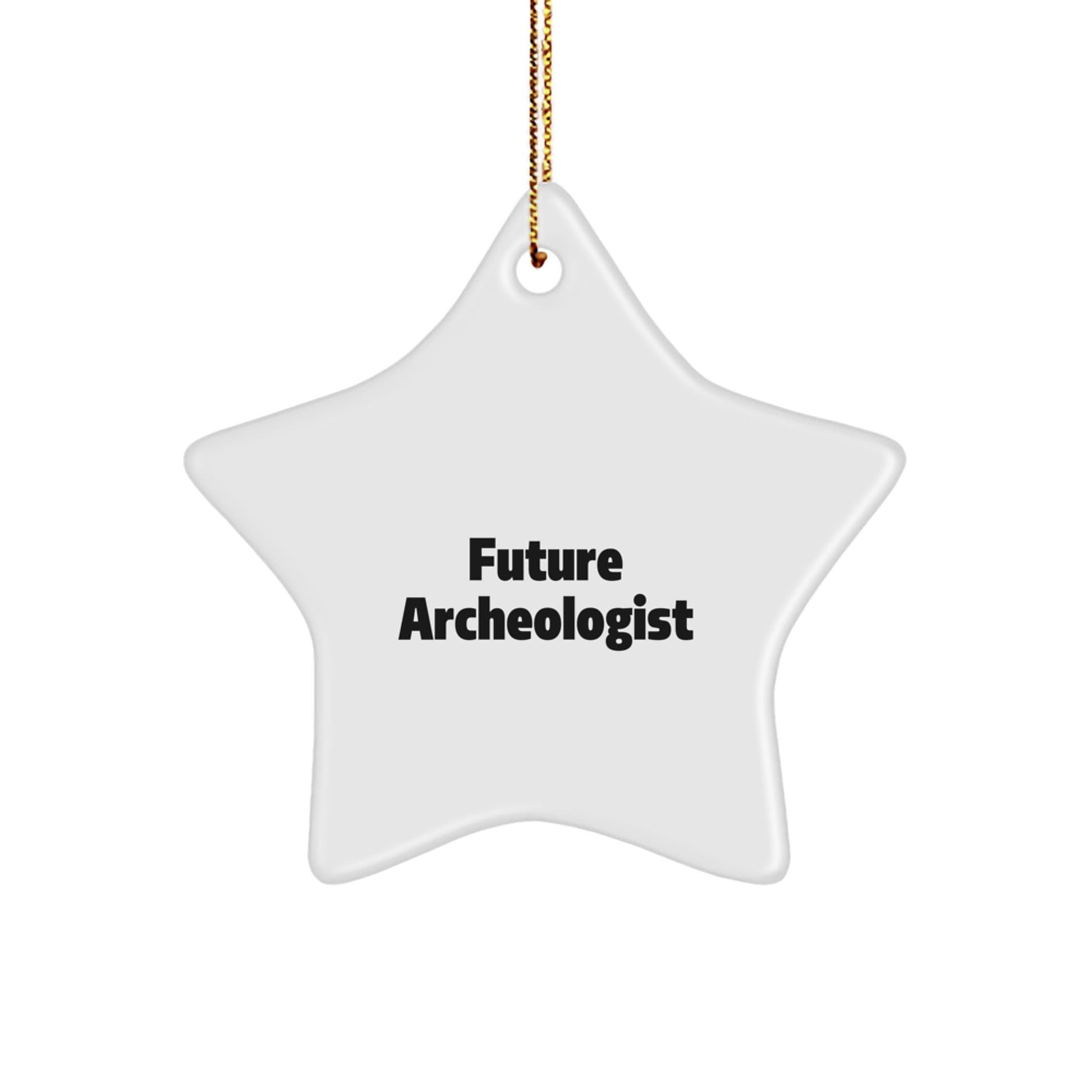 Funny Archeologist Star Ornament Gifts from Men to Future Archeologist at Christmas, Inspirational Archeologist Christmas Unique Gifts, Archeologist Star Ornament for Archeologist Friends - The Buy Boom