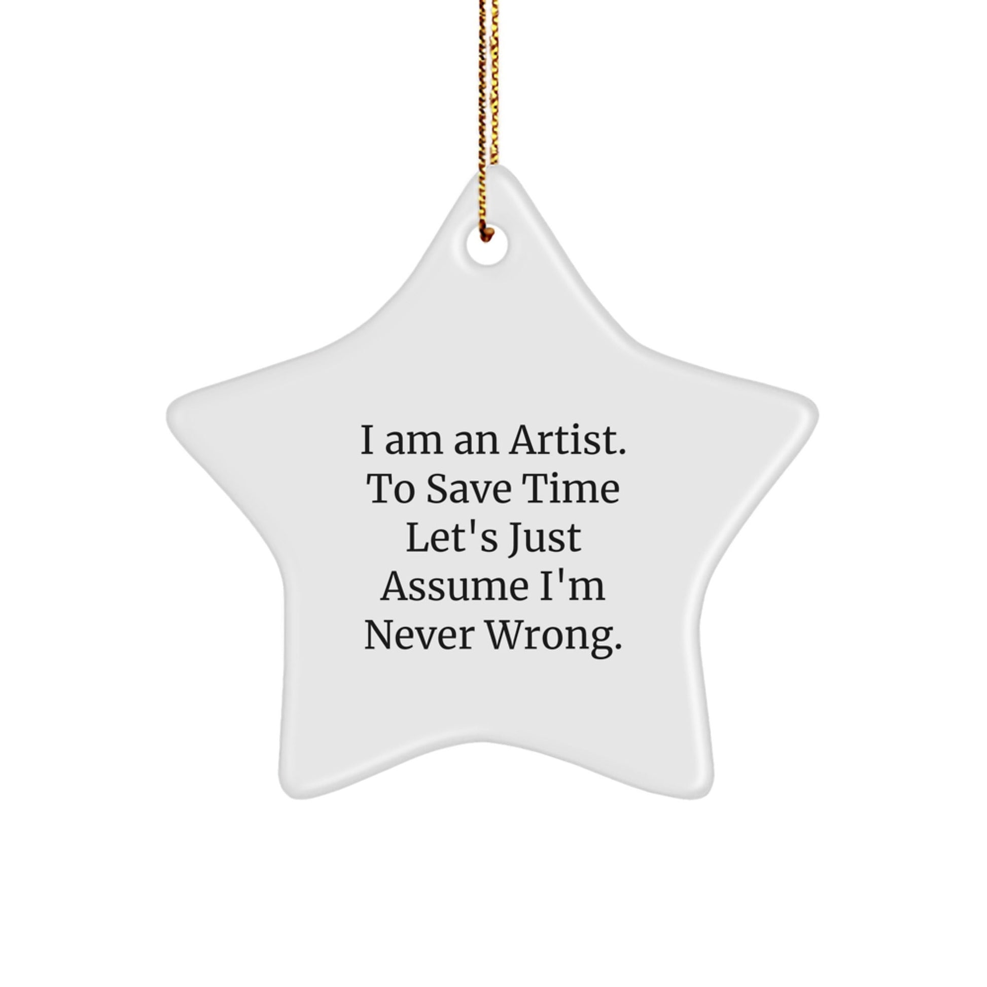 Funny Artist Star Ornament Gifts from Men to Friends for Christmas Unique - The Buy Boom