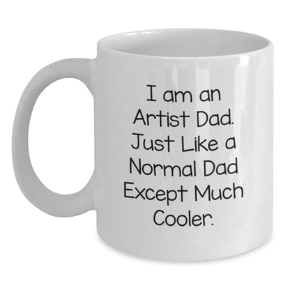 Funny Artist White Coffee Mug Gifts from Dad to Artist Friends and Family for Christmas - The Buy Boom