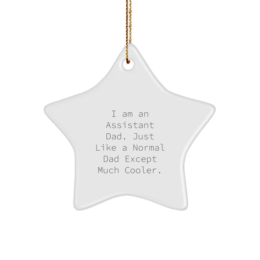 Funny Assistant Dad Star Ornament, Gifts from Men to Assistant, Assistant Gifts for Christmas - The Buy Boom