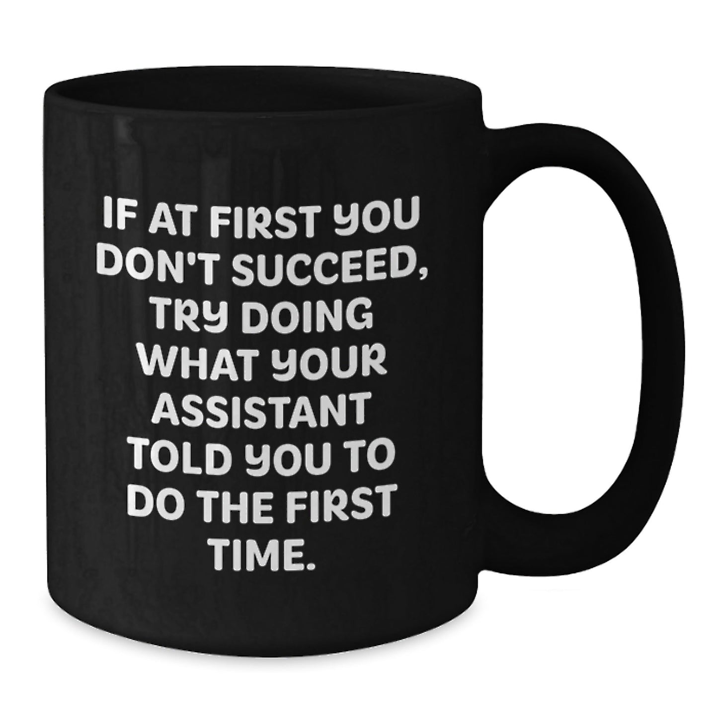 Funny Assistant Gifts for Men Christmas Unique Black Coffee Mugs, Gifts from Friends to Assistant - The Buy Boom