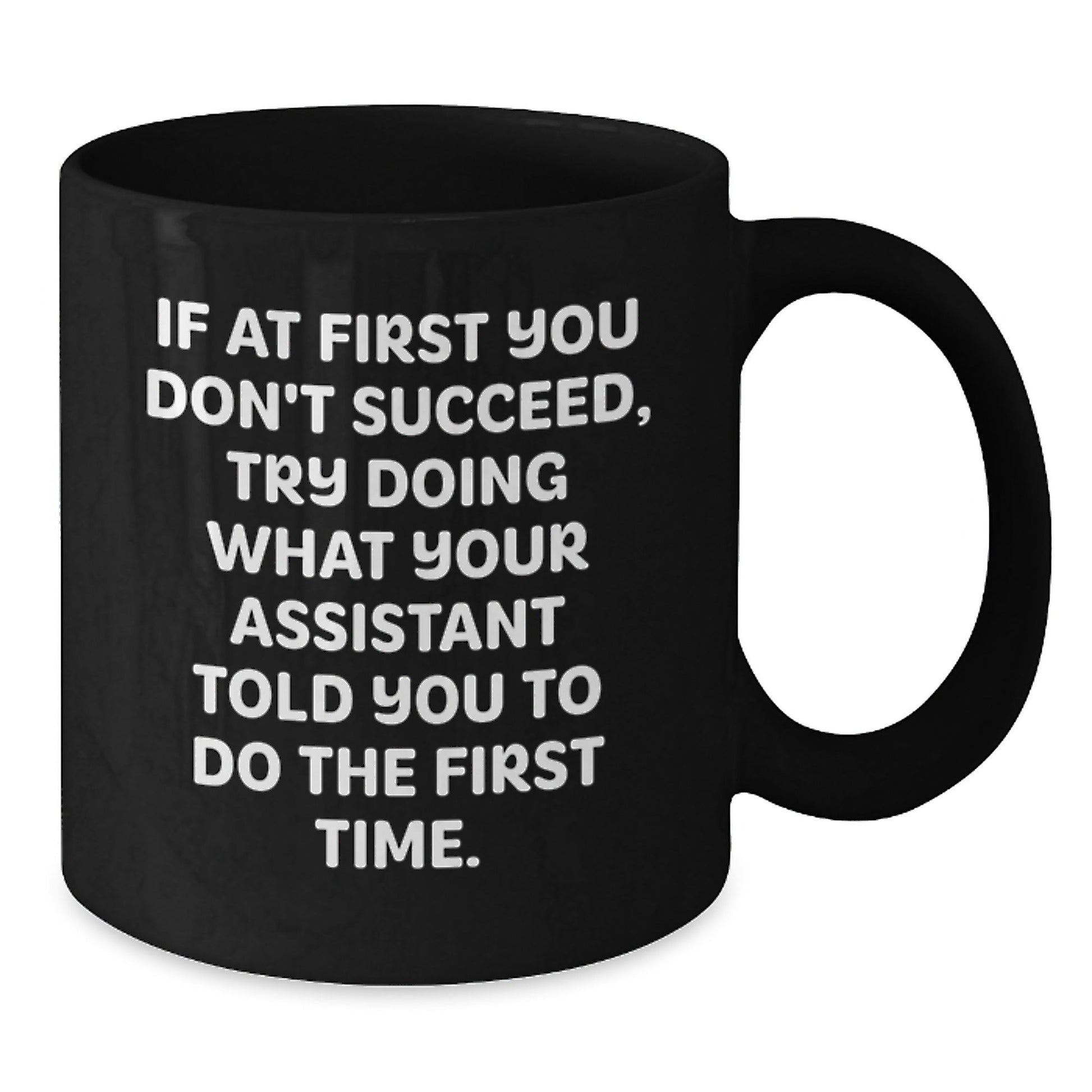 Funny Assistant Gifts for Men Christmas Unique Black Coffee Mugs, Gifts from Friends to Assistant - The Buy Boom