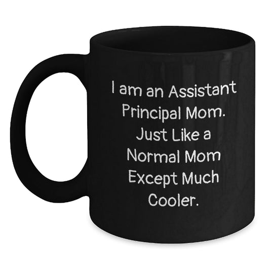 Funny Assistant Principal Mom Black Coffee Mug Gifts for Graduation, Gifts from Friends, Women, or Family - The Buy Boom