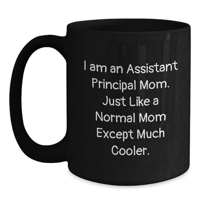 Funny Assistant Principal Mom Black Coffee Mug Gifts for Graduation, Gifts from Friends, Women, or Family - The Buy Boom