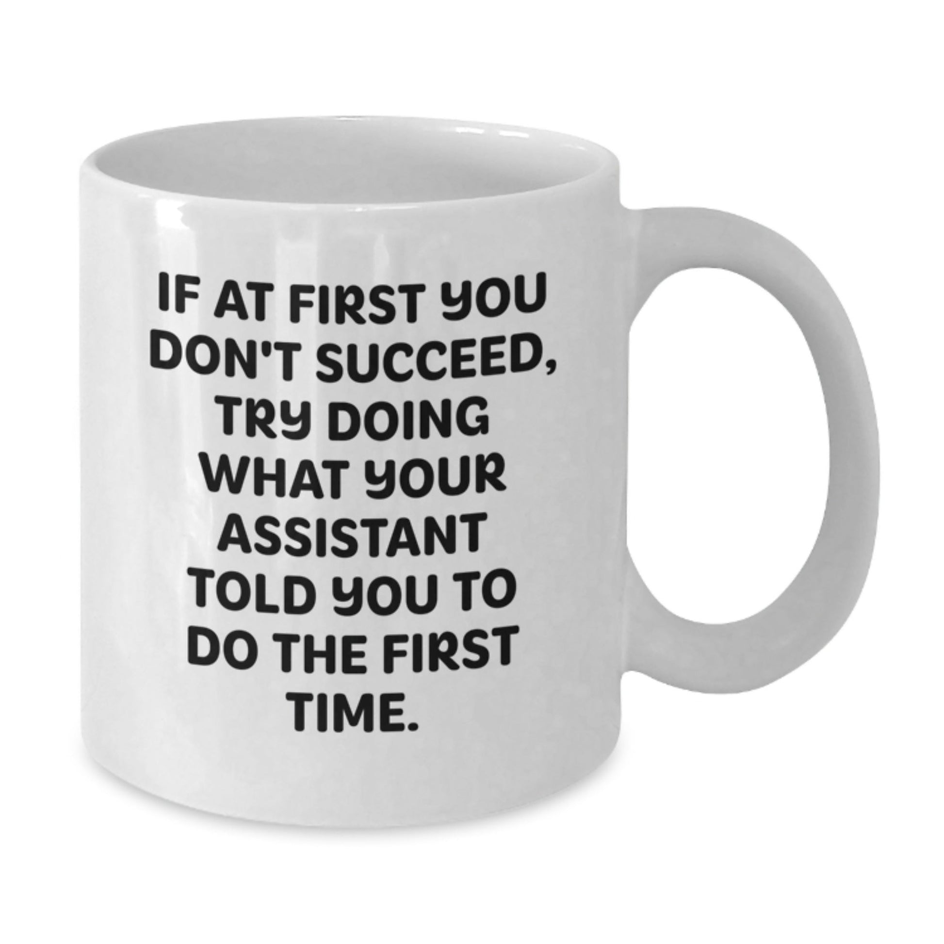 Funny Assistant White Coffee Mugs Gifts from Friends for Men at Christmas - The Buy Boom