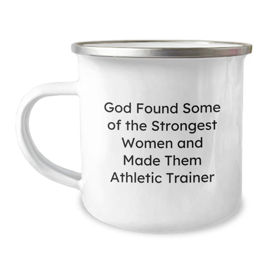 Funny Athletic Trainer Gifts from Family - God Made Them Strongest Women, Camping Mug for Christmas Unique Ideas - The Buy Boom