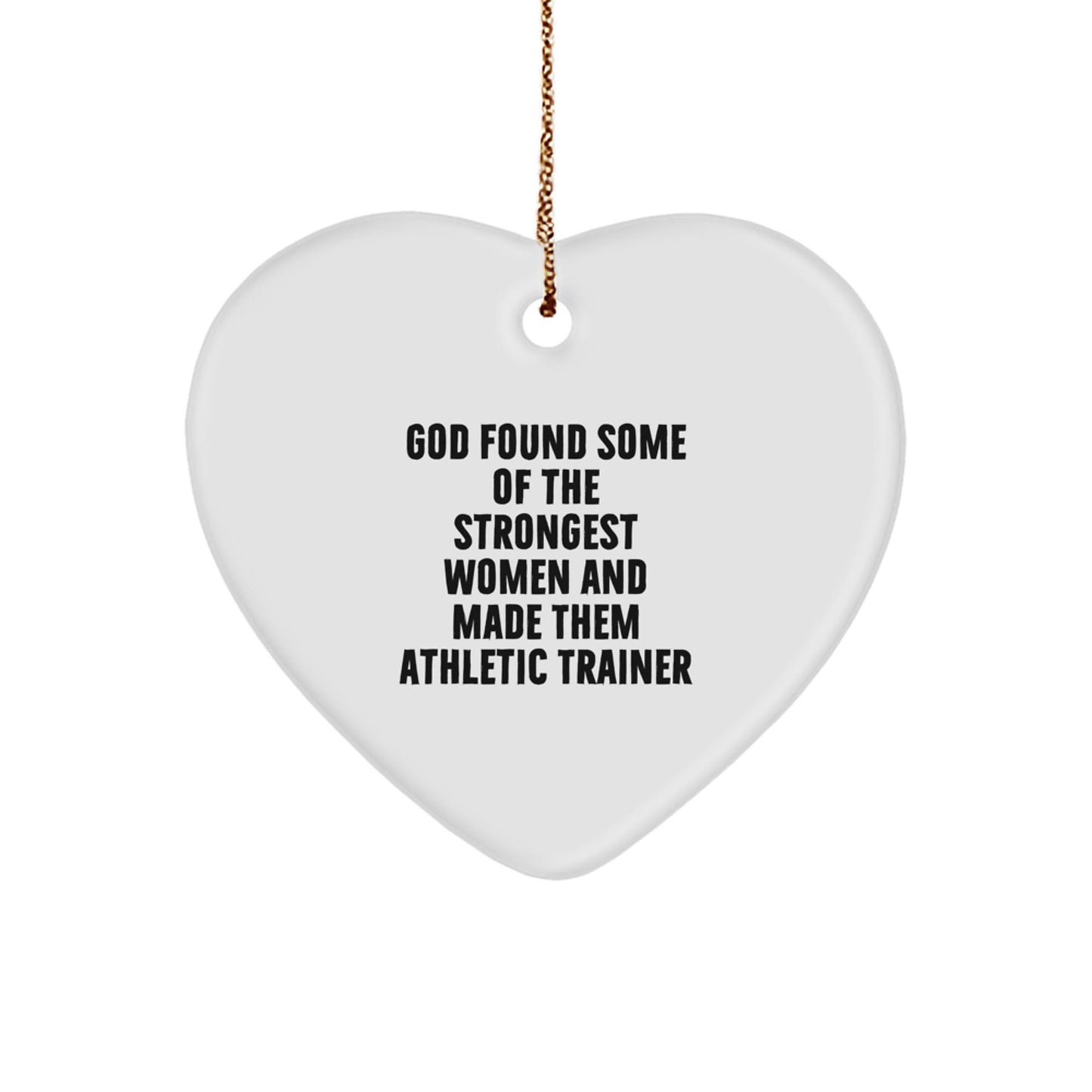 Funny Athletic Trainer Gifts from Men Women Friends Coworkers Family - Heart Ornament for Athletic Trainer Women Men Christmas Unique Gifts - The Buy Boom