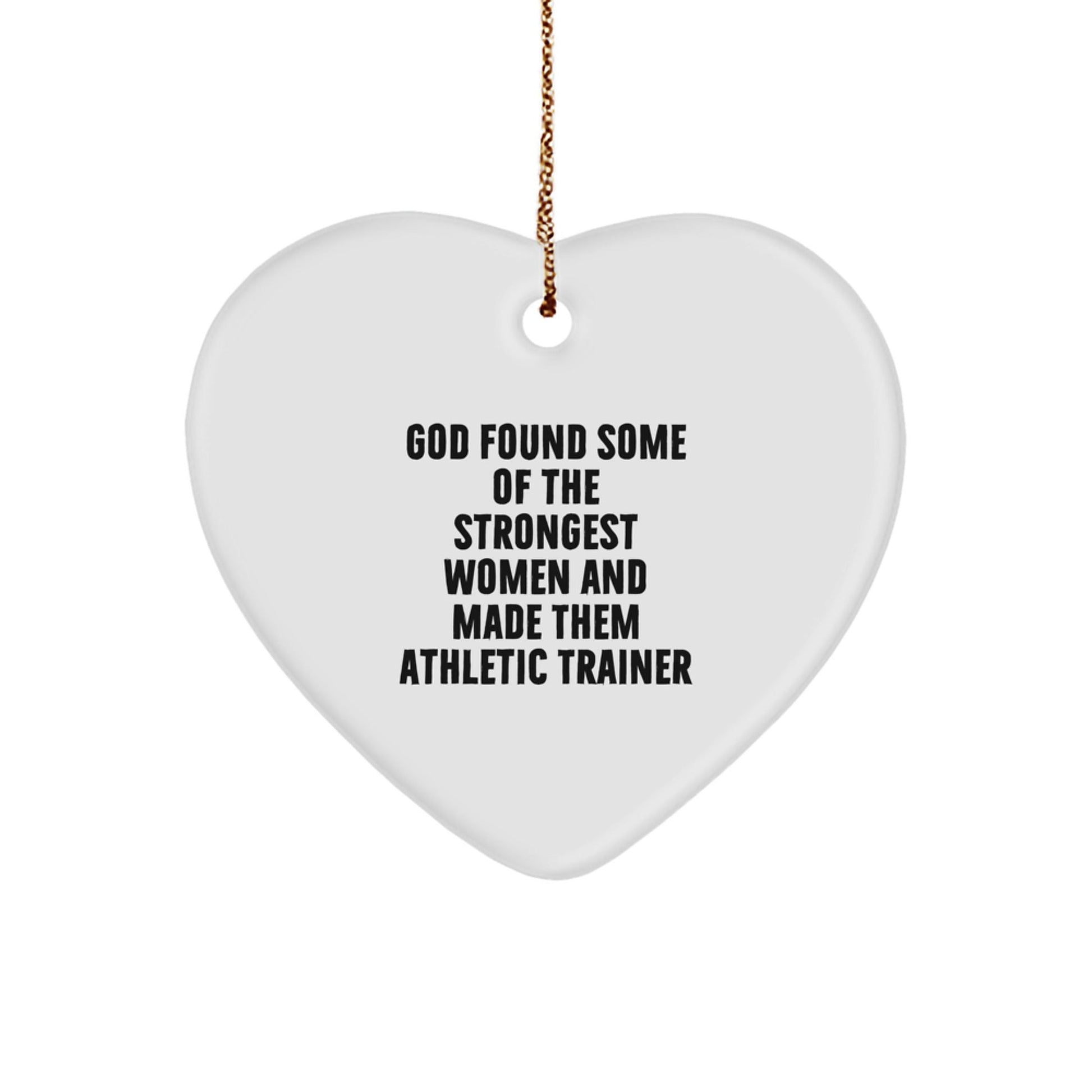 Funny Athletic Trainer Gifts from Men Women Friends Coworkers Family - Heart Ornament for Athletic Trainer Women Men Christmas Unique Gifts - The Buy Boom