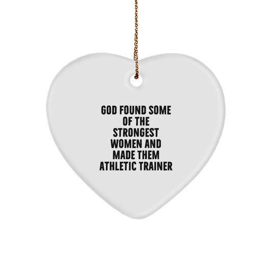 Funny Athletic Trainer Gifts from Men Women Friends Coworkers Family - Heart Ornament for Athletic Trainer Women Men Christmas Unique Gifts - The Buy Boom