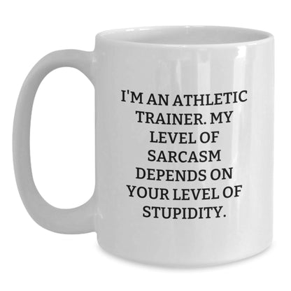 Funny Athletic Trainer Gifts: White Coffee Mug, 'I'm An Athletic Trainer...' - The Buy Boom