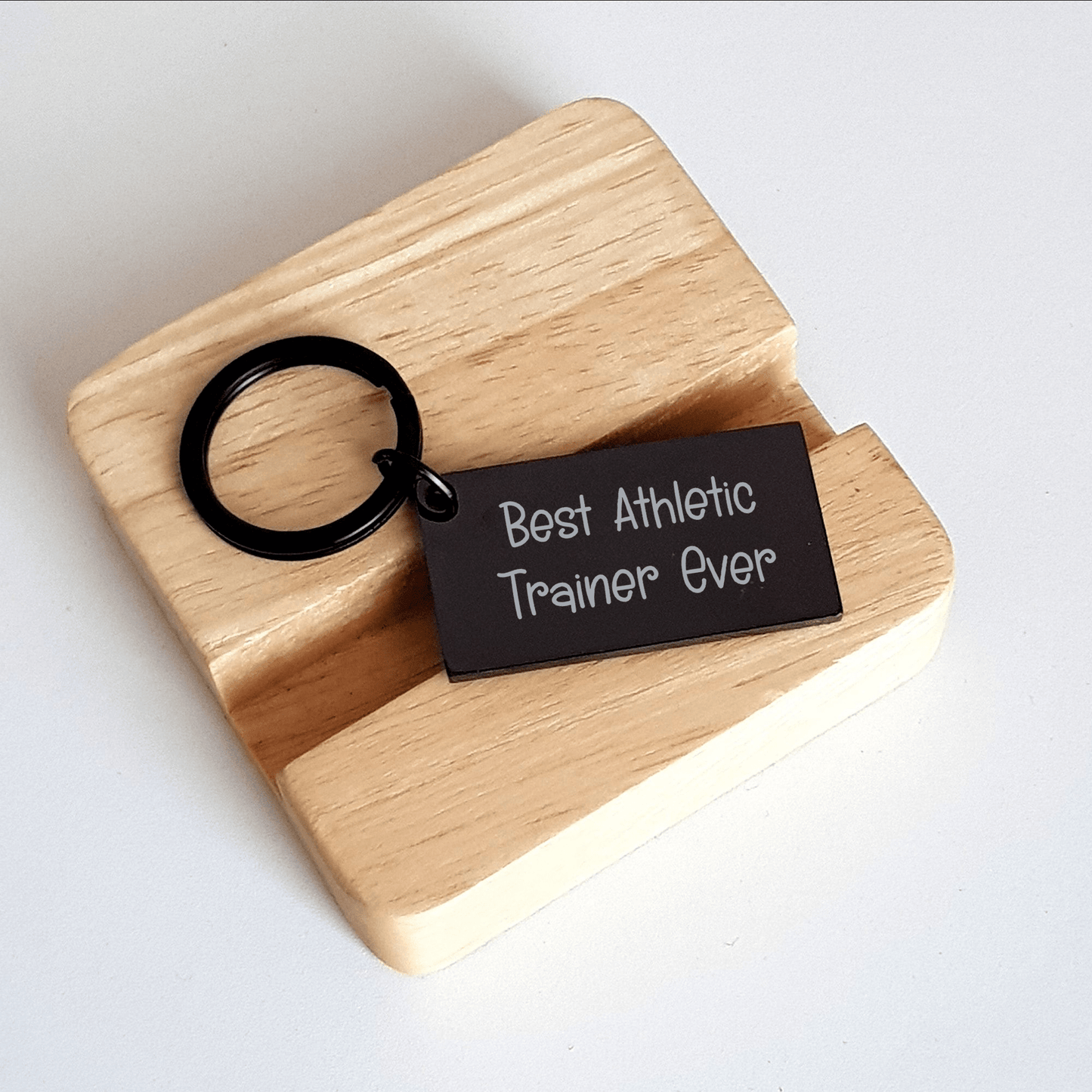 Funny Athletic Trainer Keychain Gifts from Men to Best Athletic Trainer Ever for Graduation, Inspirational Quote 'Best Athletic Trainer Ever' Keychain, Ideal Gift for Athletic Trainer - The Buy Boom