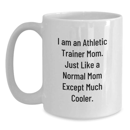 Funny Athletic Trainer Mom Gifts from Friends to Family White Coffee Mugs for Christmas Unique Presents - The Buy Boom