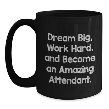 Funny Attendant Gifts from Friends for Attendant, Black Coffee Mug, Christmas Unique Gifts for Men, Women, Coworkers, Family - The Buy Boom