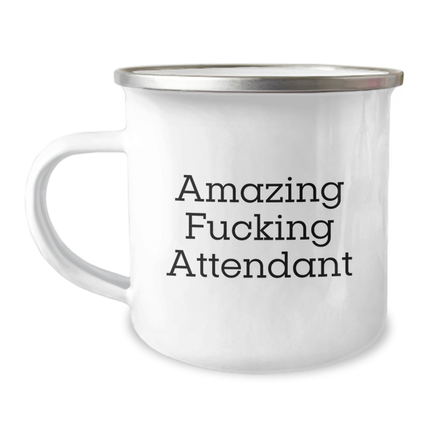 Funny Attendant Gifts from Friends for Christmas Unique Attendant Camping Mug - Amazing F - king Attendant Mugs for Attendants - The Buy Boom