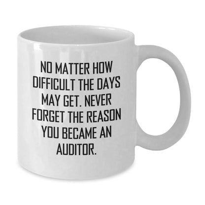 Funny Auditor Gifts for Men Women Friends Coworkers Family, White Coffee Mug with Inspirational Quote, Christmas Unique Gifts from Friends - The Buy Boom