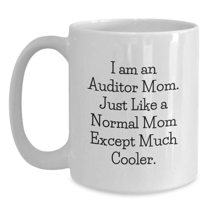 Funny Auditor Gifts for Mom - Unique White Coffee Mug, Perfect for Auditor Women, Christmas Unique Gifts from Family - The Buy Boom