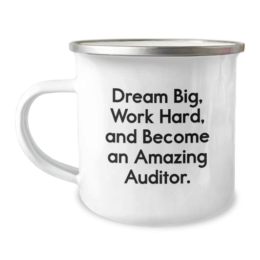 Funny Auditor Gifts from Family - Dream Big, Work Hard, Become Amazing Auditor Christmas Unique Mugs for Men, Women, and Coworkers - The Buy Boom
