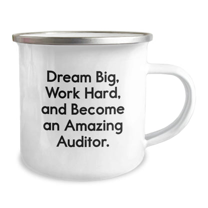 Funny Auditor Gifts from Family - Dream Big, Work Hard, Become Amazing Auditor Christmas Unique Mugs for Men, Women, and Coworkers - The Buy Boom