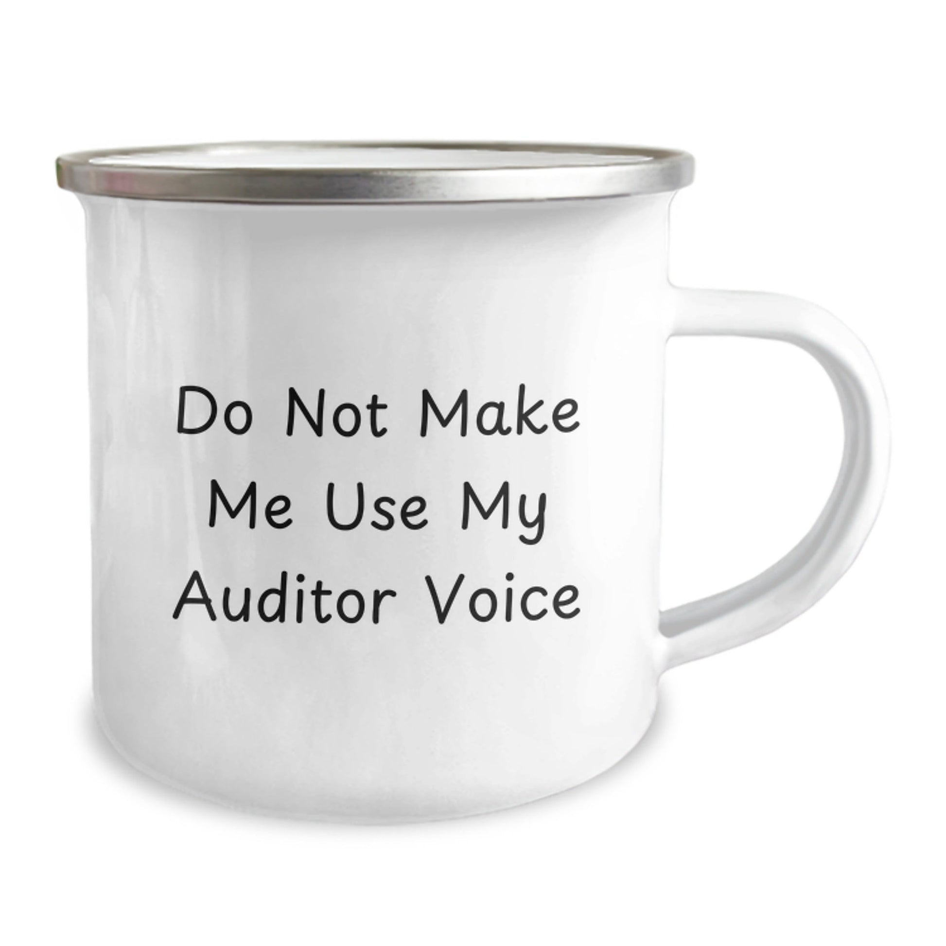 Funny Auditor Gifts from Friends, Christmas Unique Camping Mug, Do Not Make Me Use My Auditor Voice - The Buy Boom