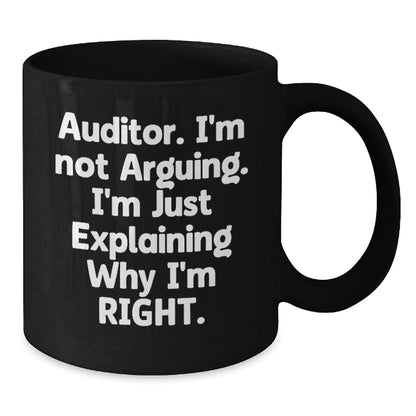 Funny Auditor Gifts from Friends for Auditor, Black Coffee Mug, Christmas Unique Gifts - The Buy Boom