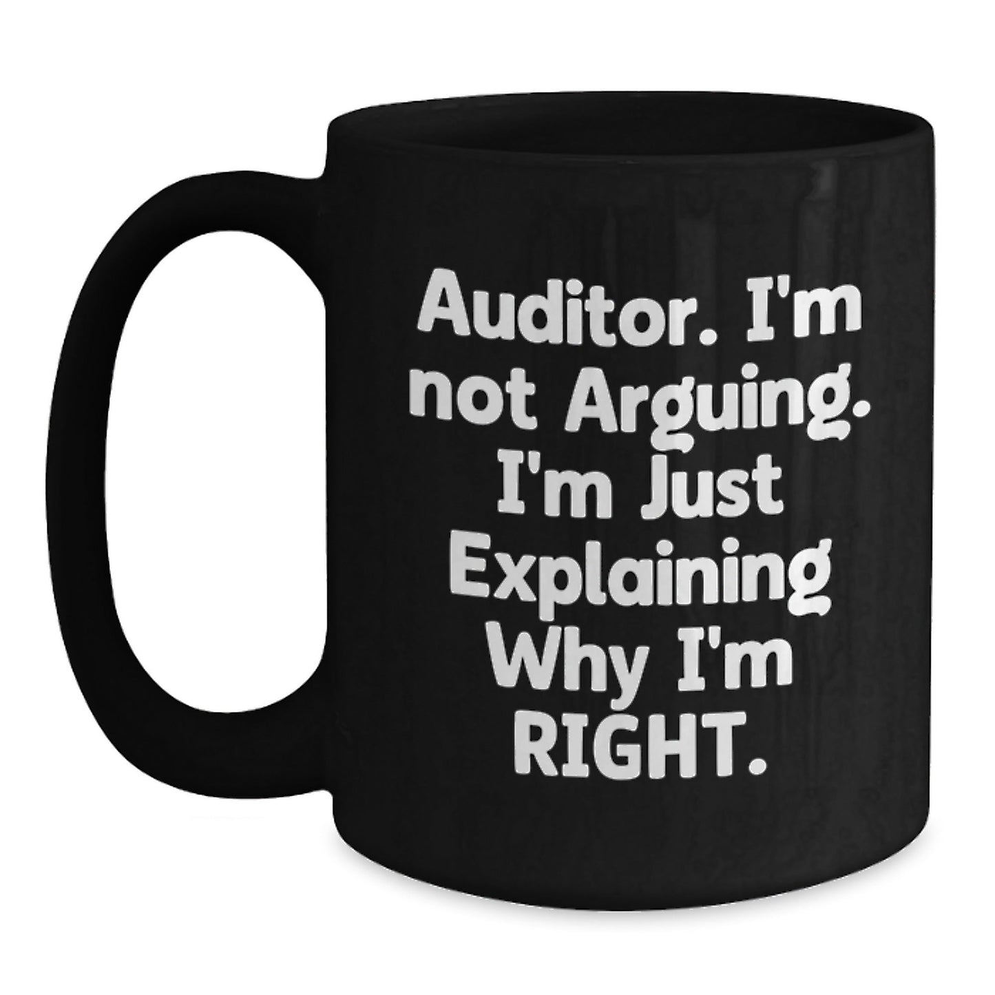 Funny Auditor Gifts from Friends for Auditor, Black Coffee Mug, Christmas Unique Gifts - The Buy Boom