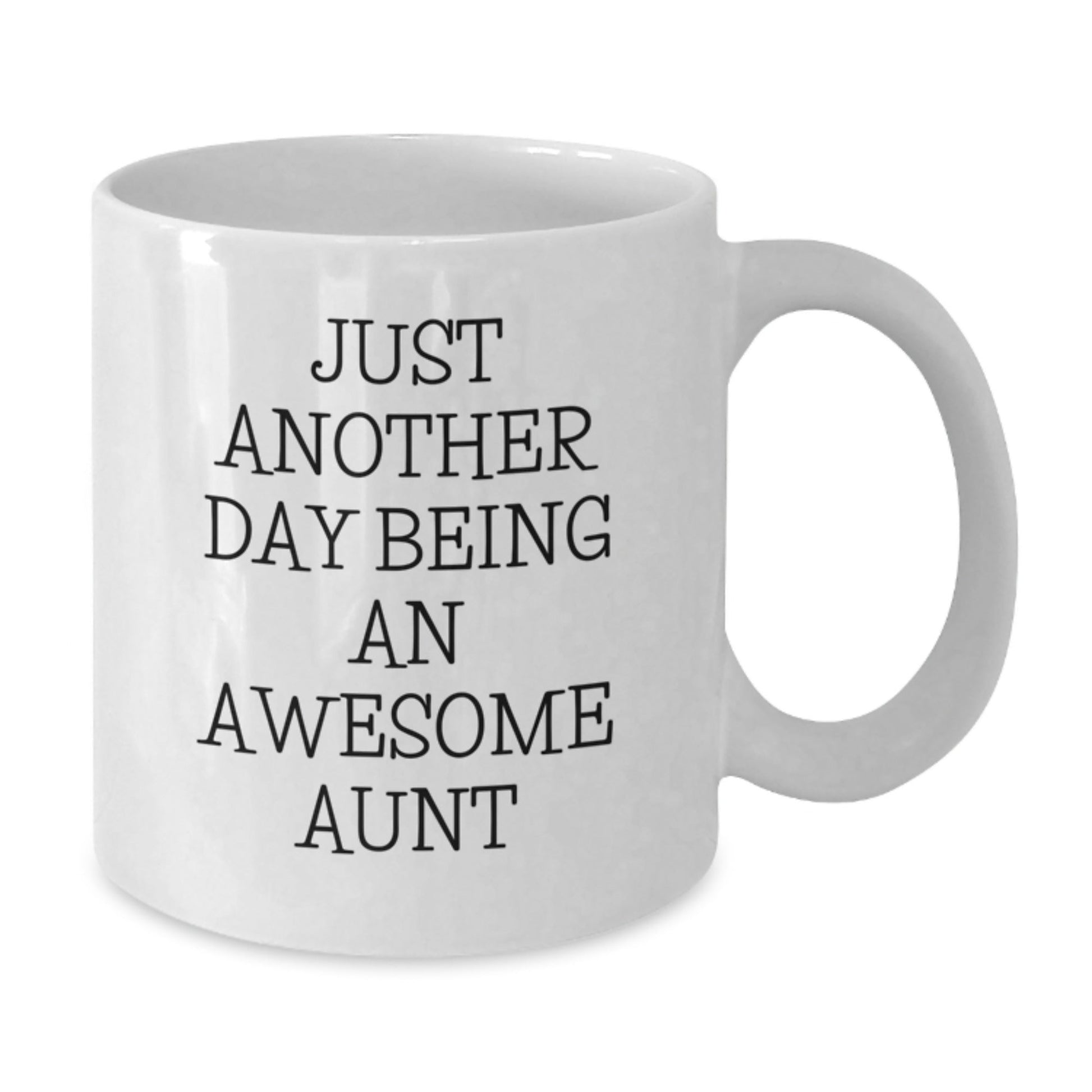 Funny Aunt Gifts for Her - Just Another Day Being an Awesome Aunt White Coffee Mug, Gifts from Family Friends Women, Unique Christmas Unique Gift Ideas - The Buy Boom