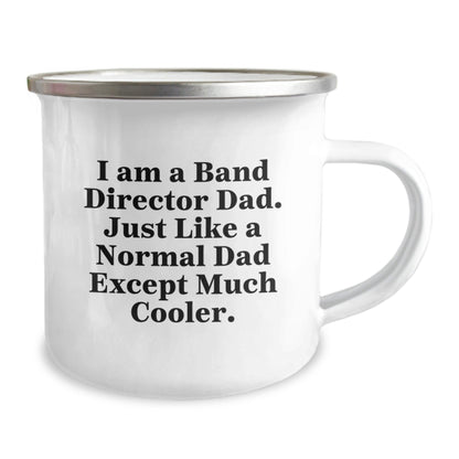 Funny Band Director Dad Camping Mug - Gifts from Dad for the Coolest Band Director on Christmas - The Buy Boom