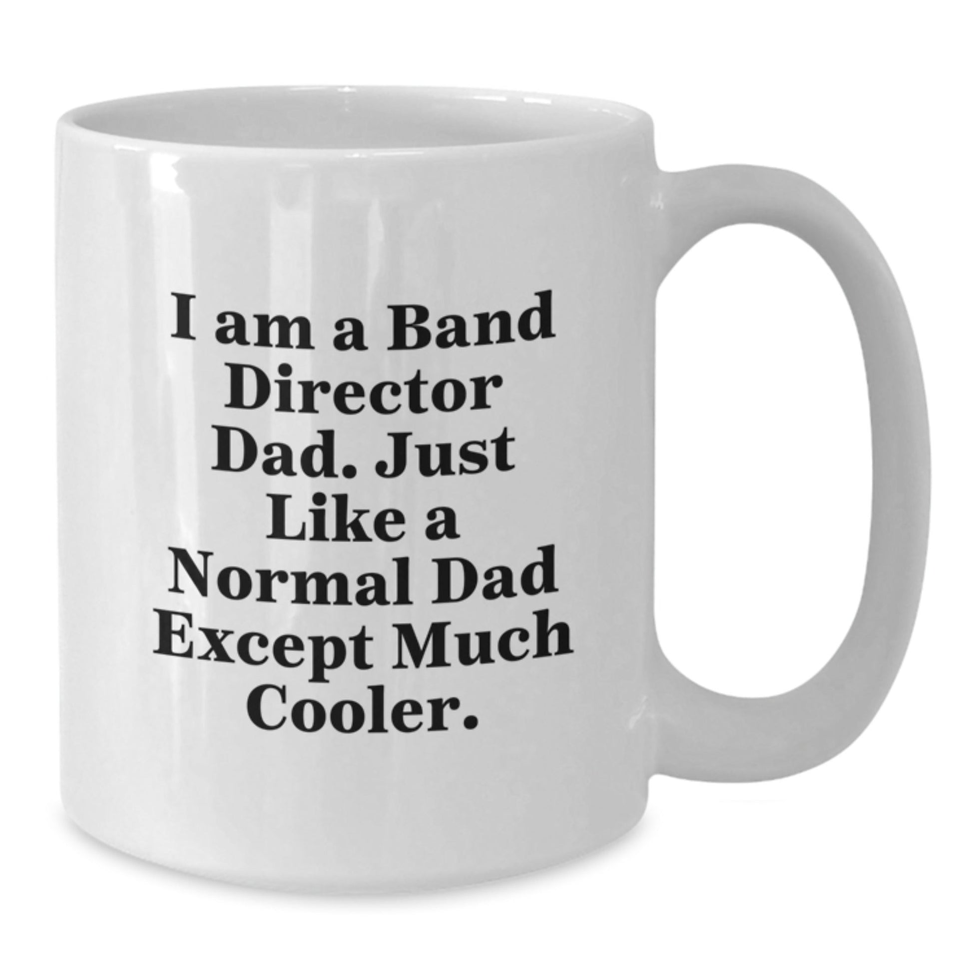 Funny Band Director Dad Gifts from Men to Band Director, White Coffee Mug for Christmas Unique Presents - The Buy Boom