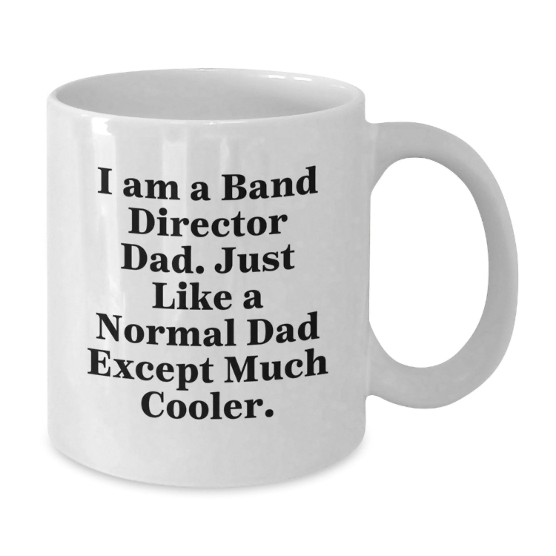 Funny Band Director Dad Gifts from Men to Band Director, White Coffee Mug for Christmas Unique Presents - The Buy Boom