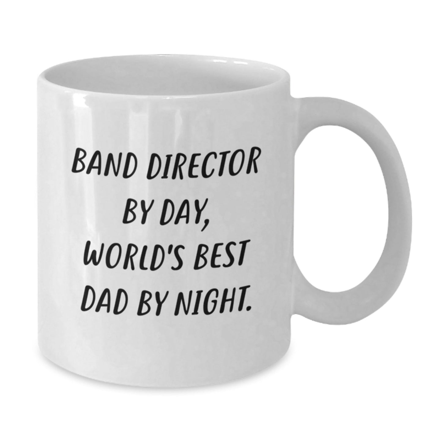 Funny Band Director White Coffee Mugs for Gifts from Men to Band Director, World's Best Dad By Night Graduation Unique Gifts - The Buy Boom