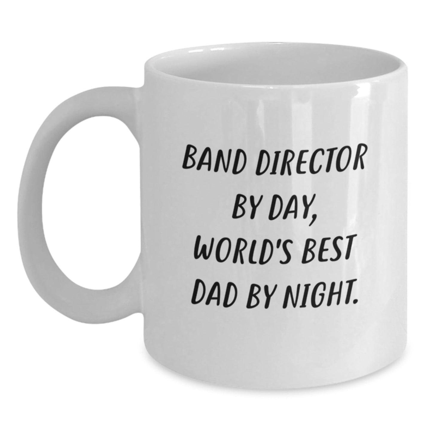 Funny Band Director White Coffee Mugs for Gifts from Men to Band Director, World's Best Dad By Night Graduation Unique Gifts - The Buy Boom
