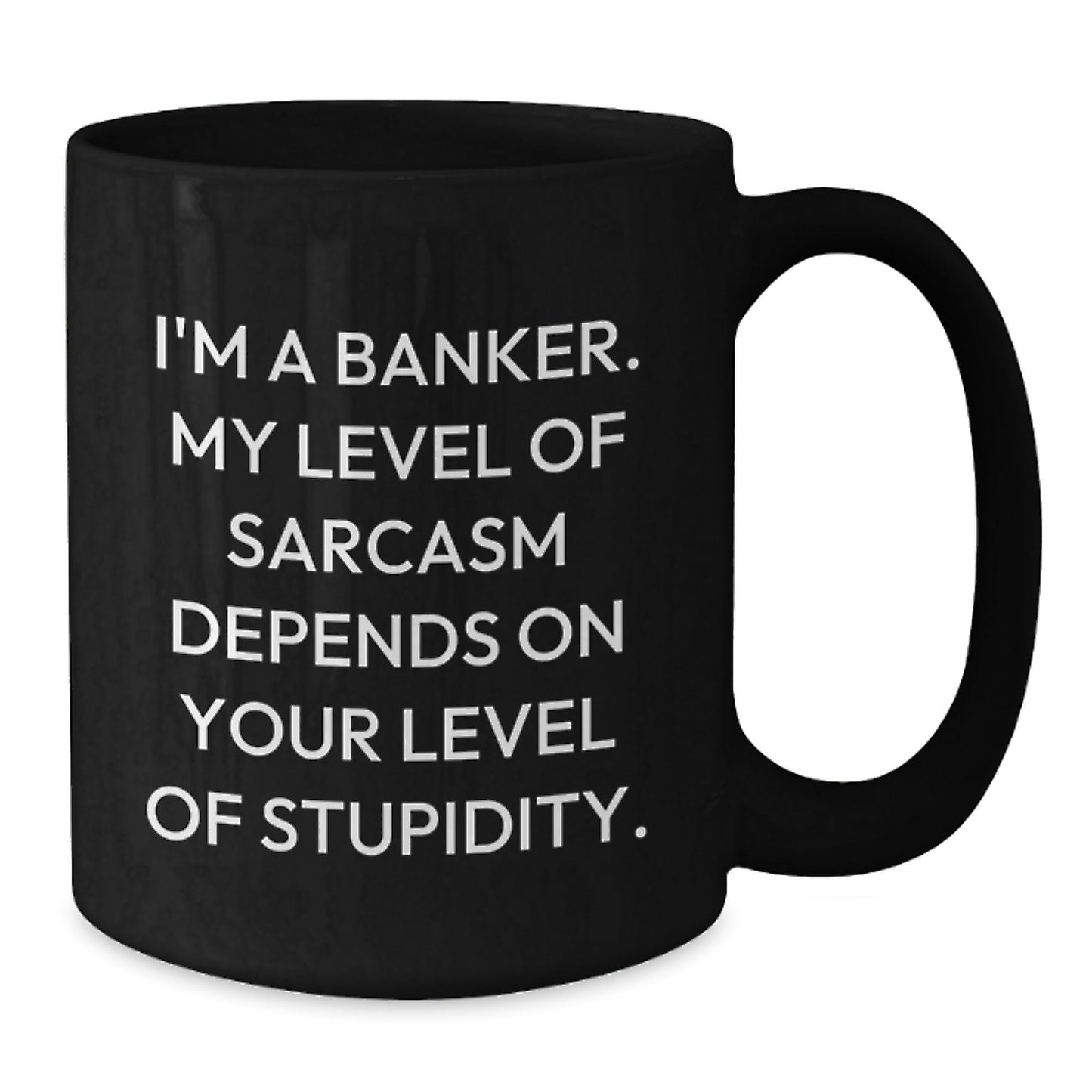 Funny Banker Christmas Unique Gifts from Friends and Family - Black Coffee Mug, I'm A Banker - The Buy Boom