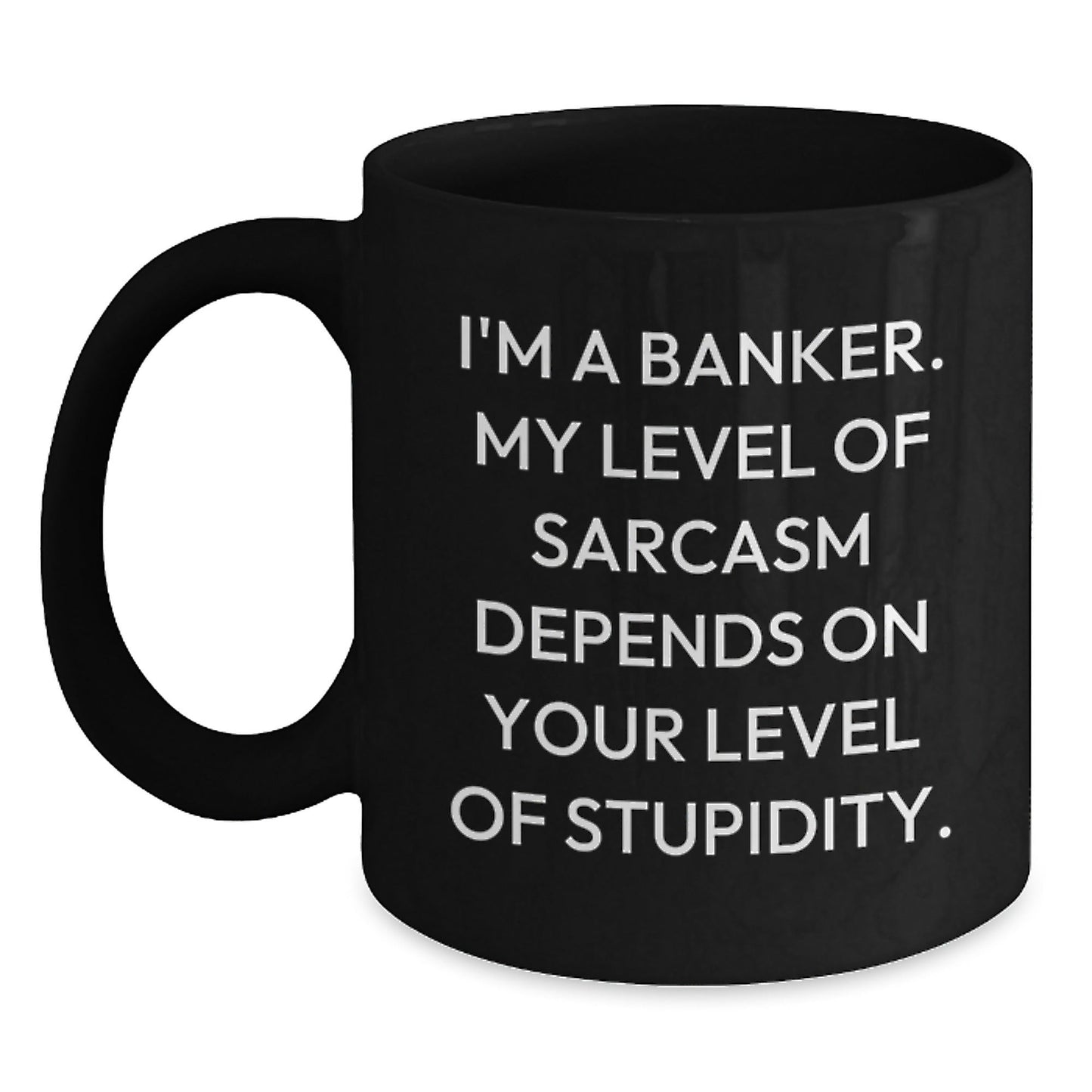 Funny Banker Christmas Unique Gifts from Friends and Family - Black Coffee Mug, I'm A Banker - The Buy Boom