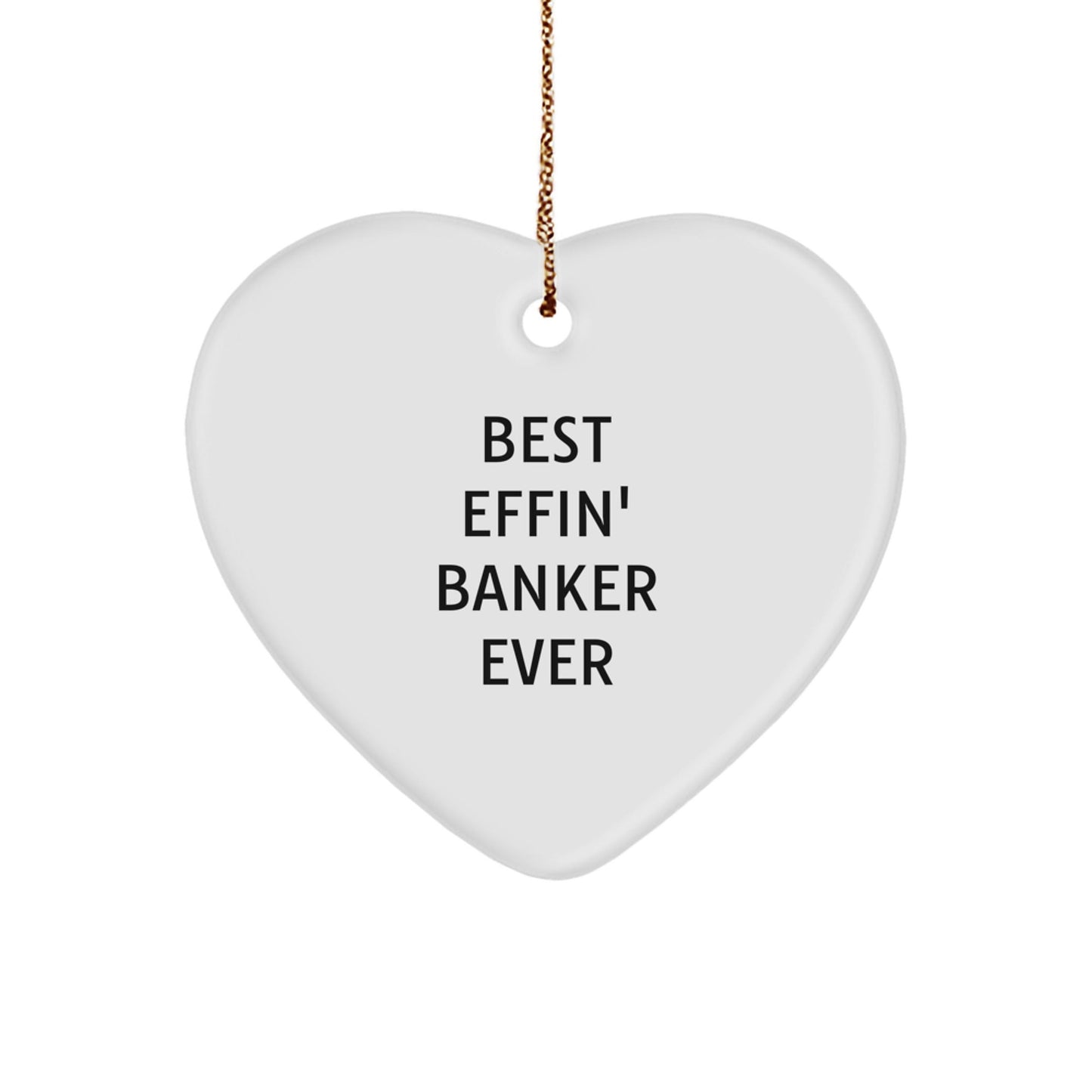Funny Banker Heart Ornament Gifts for Him from Coworkers, Men, Women, Friends on Christmas Unique Presents - The Buy Boom