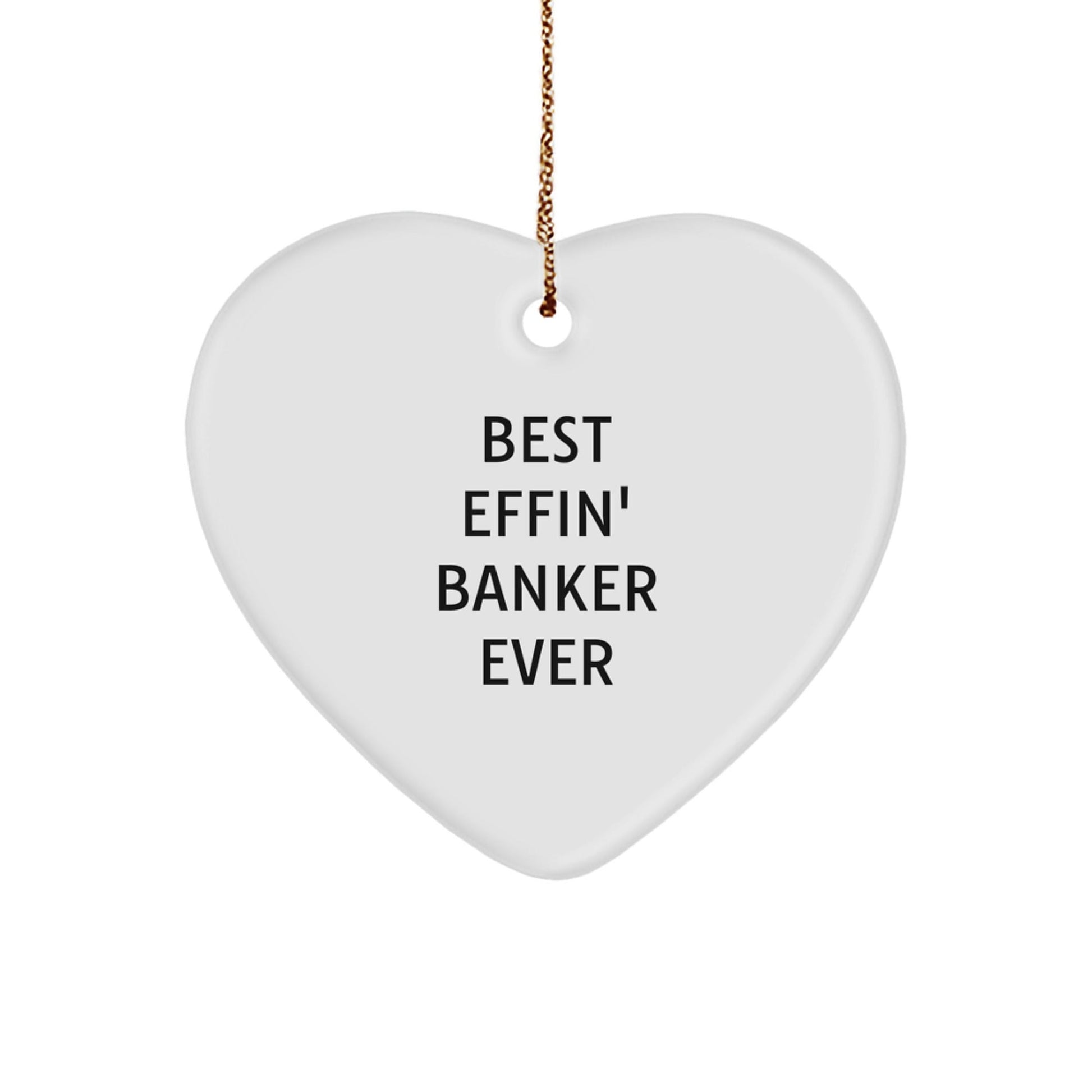 Funny Banker Heart Ornament Gifts for Him from Coworkers, Men, Women, Friends on Christmas Unique Presents - The Buy Boom